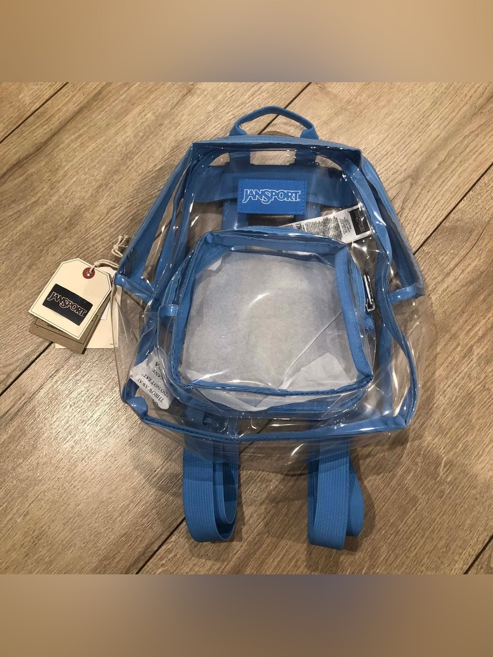 JanSport Clear Mini Backpack - Azul Blue